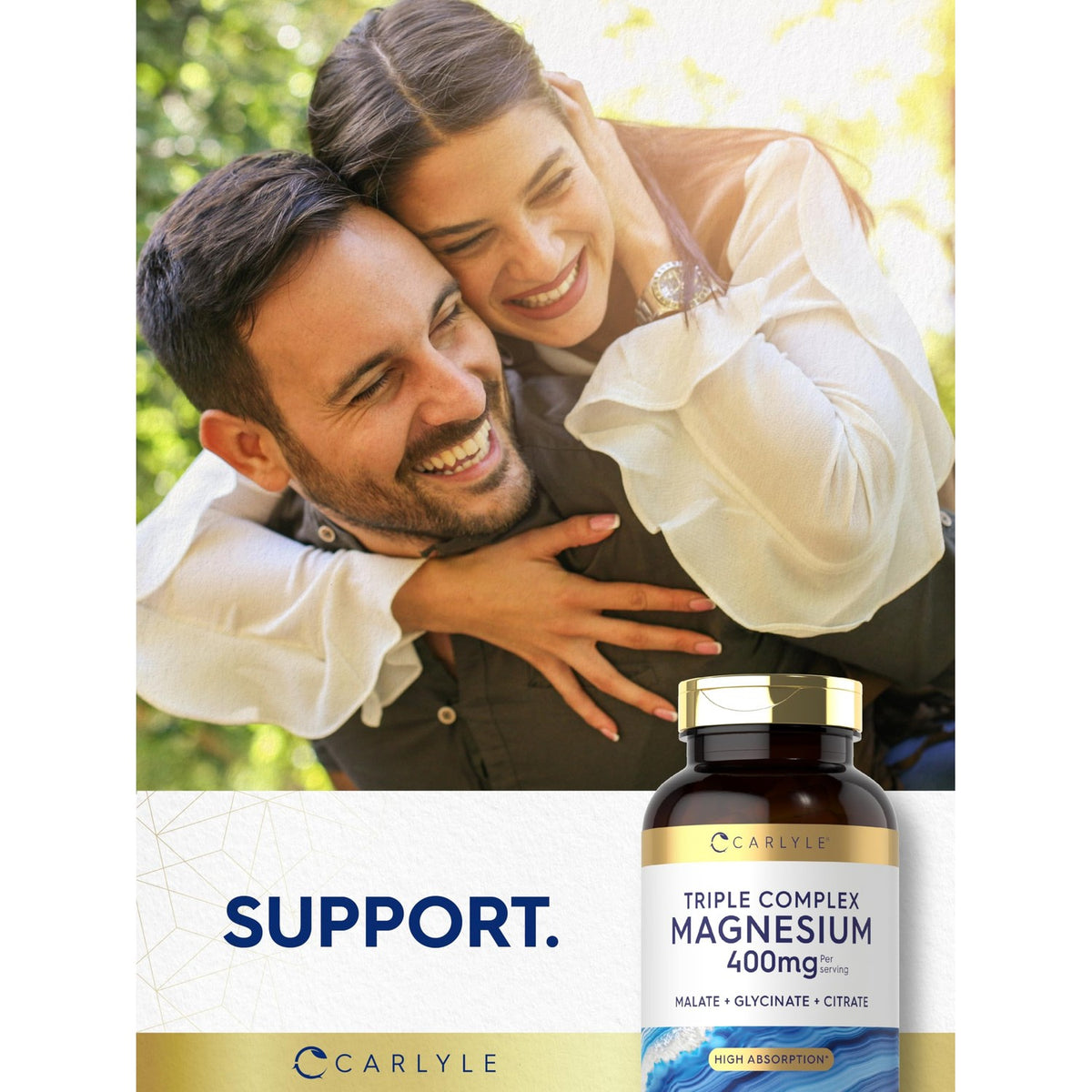 Carlyle Triple Magnesium Complex | 400 mg | 240 Capsules