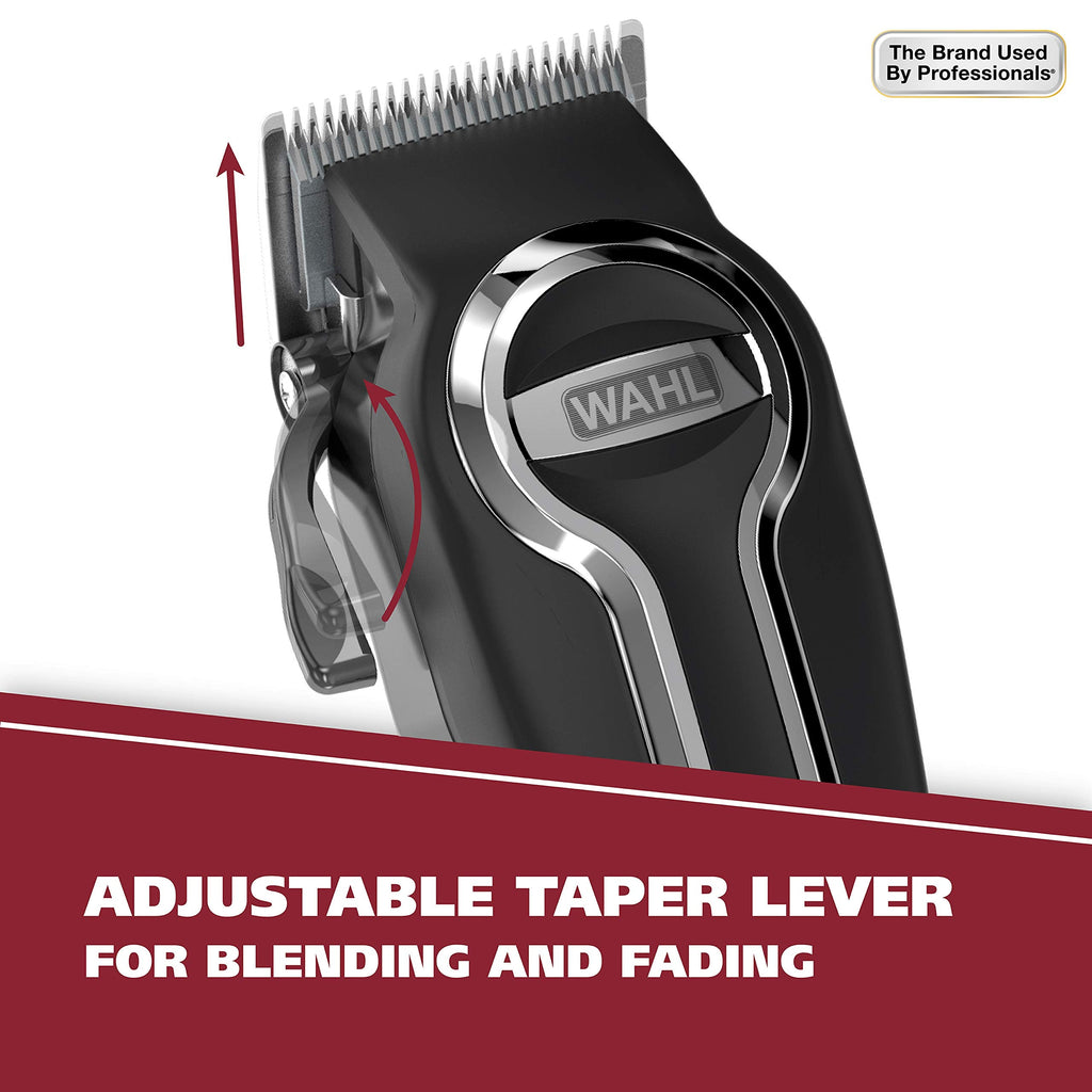 Buy now Wahl USA Elite Pro High-Performance Corded Home Haircut & Grooming Kit for Men Æ’?? Electric Hair Clipper Æ’?? Model 79602M at indiglob india