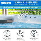 Buy now HYDROTOOLS BY SWIMLINE 8715 Mini Chemical Dispenser For Spas and Personal Pools| Compatible With Bromine & Chlorine Supports 1’’ Tablets | Adjustable Control Ring For Customizable Flow Rate at indiglob india