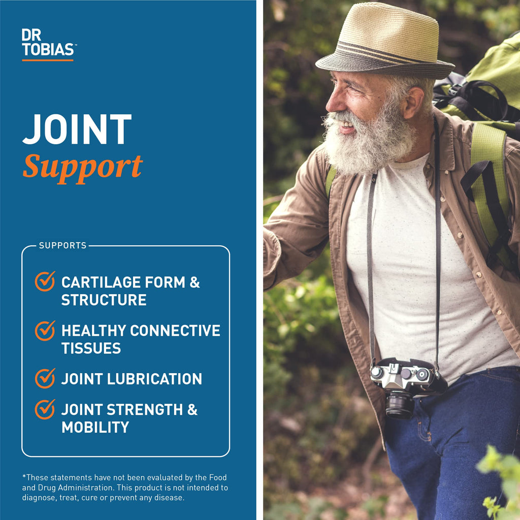 Buy now Dr. Tobias Joint Support Supplement with Glucosamine Chondroitin MSM, Supports Connective Tissue, Function & Flexibility, Extra Strength Joint Supplements for Men & Women, 240 Capsules at indiglob india