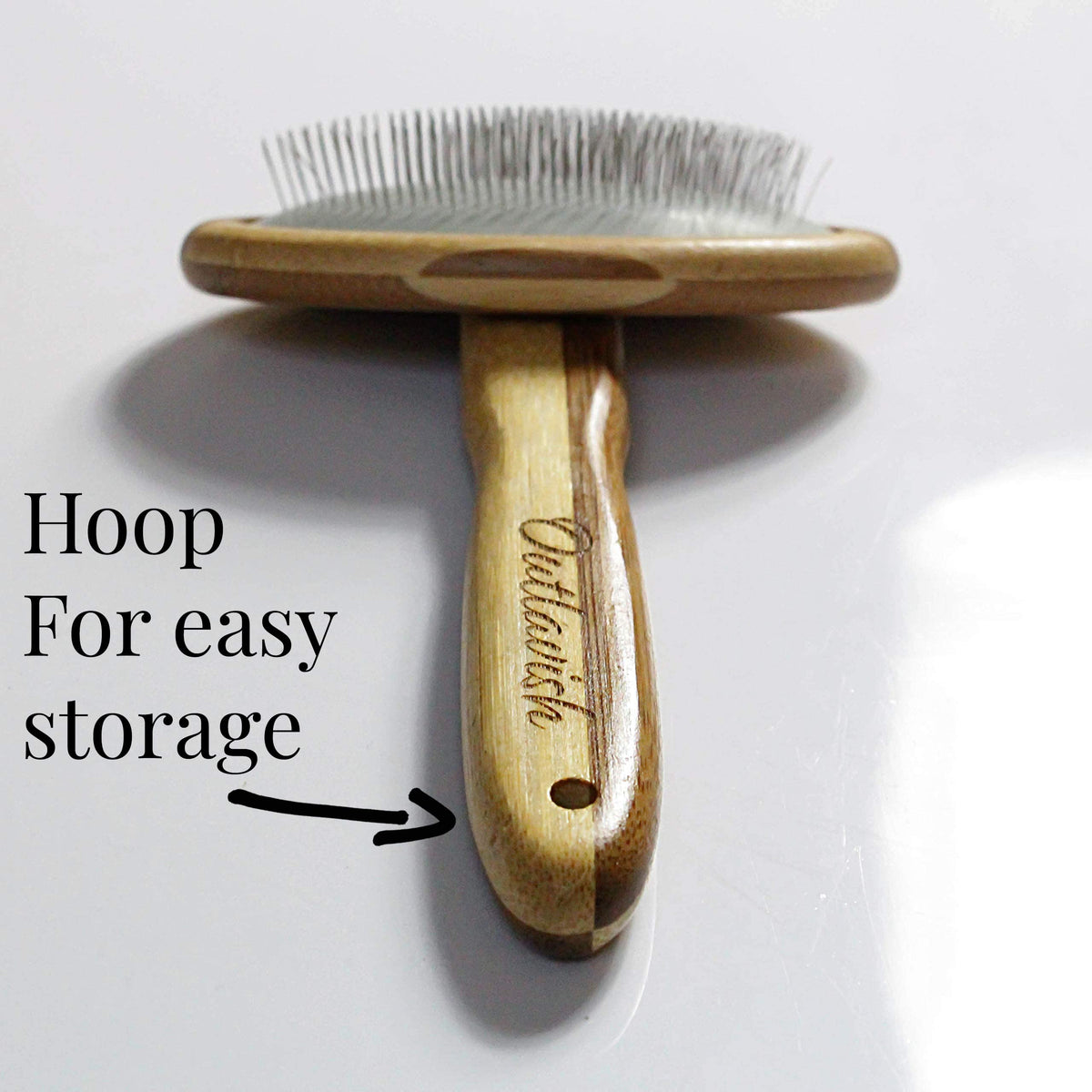 Sheepskin Brush Rug Wool Carpet Cleaner Bamboo Wire Slicker Carding, Unmats Fur & Restores Like New, Longer Prongs, Stronger Design, To Fluff Fleeces, Sherpa, Macrame & Faux Fur Blankets