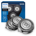 Philips Norelco Genuine Replacement Heads, 3 Count | 27 Self Sharpening PowerCut Blades, Compatible with Series 1000 - 3000, SH30/52
