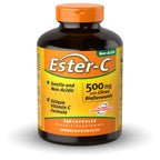 American Health Ester-C with Citrus Bioflavonoids Capsules - Gentle On Stomach, Non-Acidic Vitamin C - 500 mg, 60 Servings, 120 Count