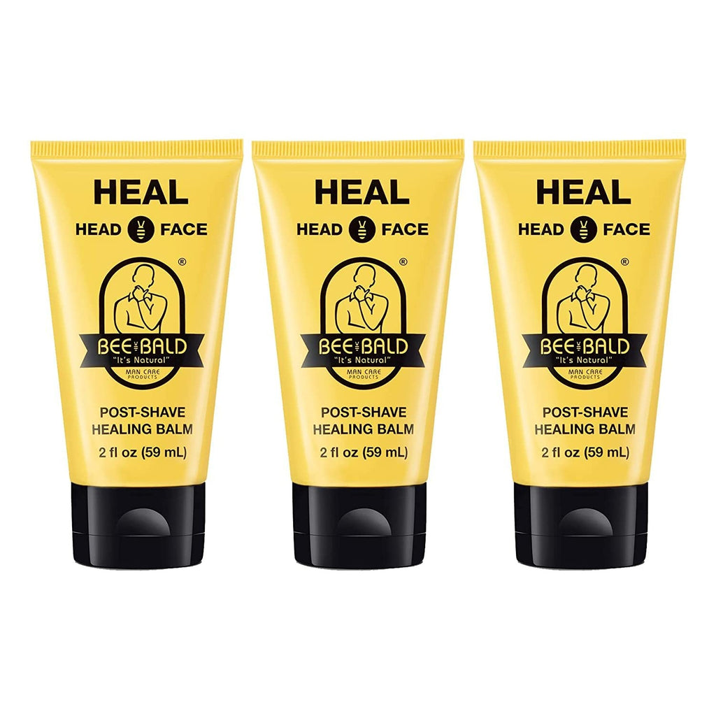 Bee Bald HEAL Aftershave for Men, Calm & Soothes, After Shave Balm, 2 fl oz | Immediately Calms & Soothes Irritated Skin. Treats Razor Burn, Redness, Bumps on Head or Face. Perfect For Sensitive Skin.