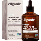 Cliganic Pure Vitamin E Oil for Skin, Scars, Hair & Face - 30,000 IU, Non-GMO Verified | Natural D-Alpha Tocopherol
