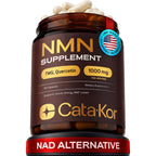 Cata-Kor NMN Supplement – 4-in-1 NAD Supplement with Quercetin | TMG | Resveratrol – NMNH Alternative – Supports Cellular Energy & NAD+ Level – 60 Capsules – Third-Party Tested (1 Pack)