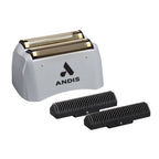 Andis TS-1 17235 Pro Foil Lithium Titanium Foil Shaver, Gray | Cord/Cordless, Smooth Shaving Cordless Shaver with Charger