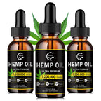 (2-Pack) High Potency Hemp Oil - Maximum Strength, Immune System Support, Focus Calm, Relaxation, Mood, Pure Extract, Organic, Vegan, Gluten-Free