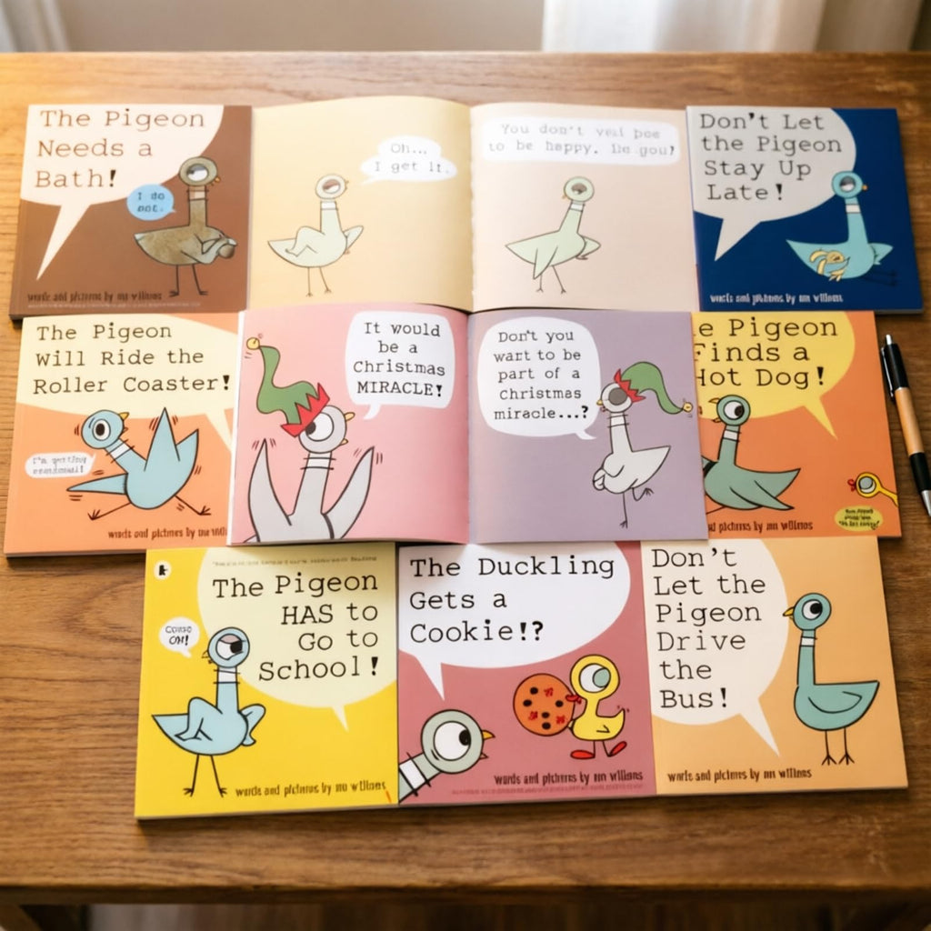 Explore the Pigeon Books Paperback Set, perfect for engaging young readers. Ideal for gifting or personal collections at Curat Cart.