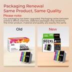 HP 902XL Ink Cartridges Combo Pack featuring updated official packaging from Curat Cart, showcasing quality and compatibility.