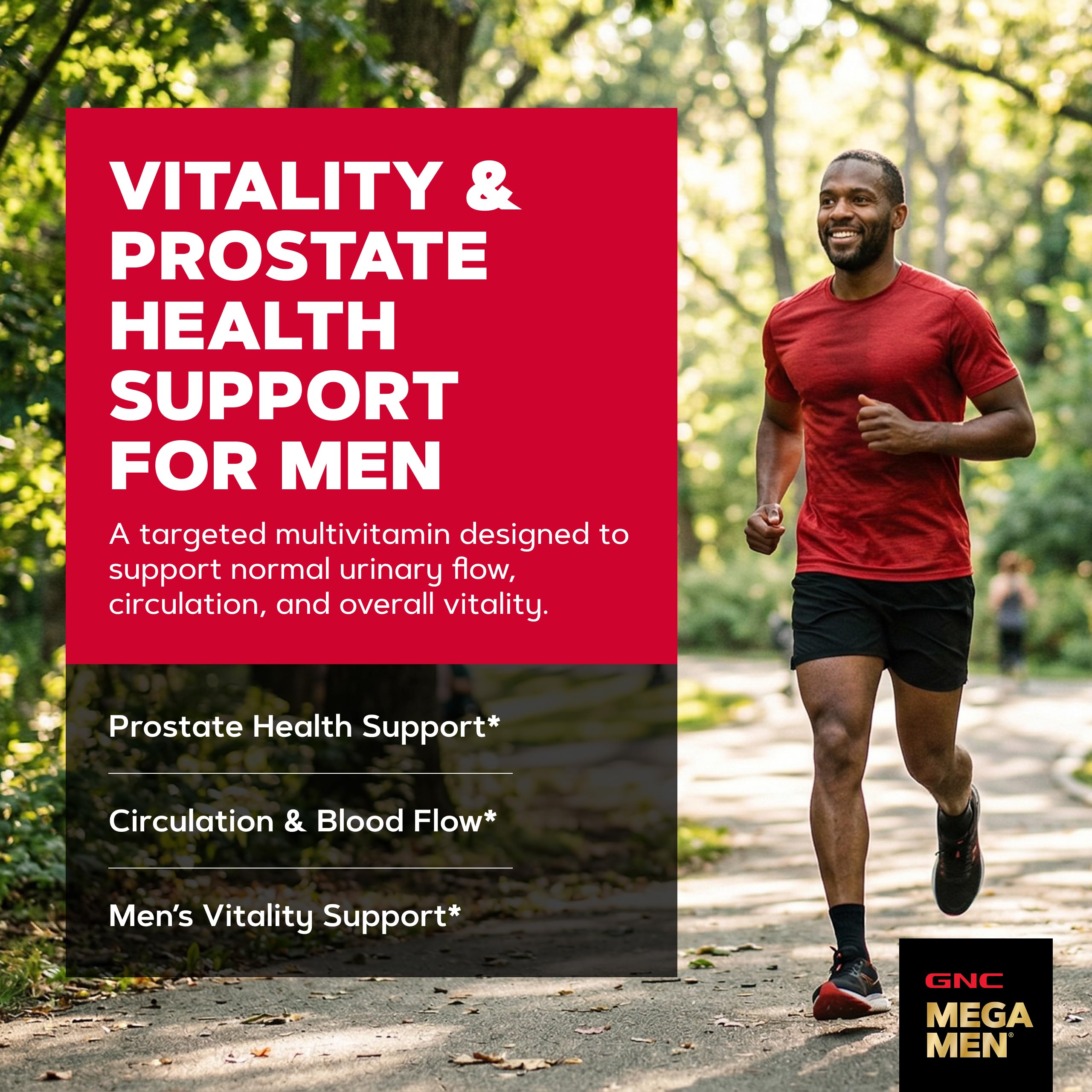 GNC Mega Men Prostate & Virility Multivitamin for Men, 90 Count | Supports Prostate, Sexual, and Colon Health, Made with an Arginine and Herb Blend, Advanced Antioxidant Formula