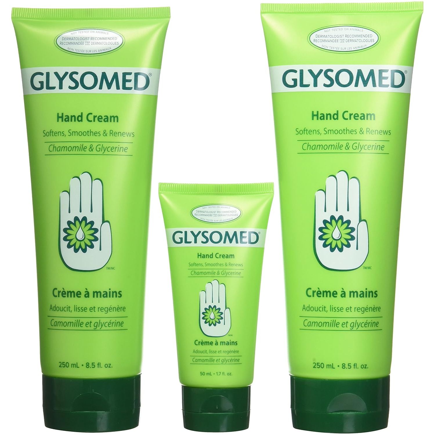 Buy now Glysomed Hand Cream Combo 3 Pack (2 X Large Tube 8.5 Fl Oz + 1 X Purse Size 1.7 Fl Oz) at indiglob india