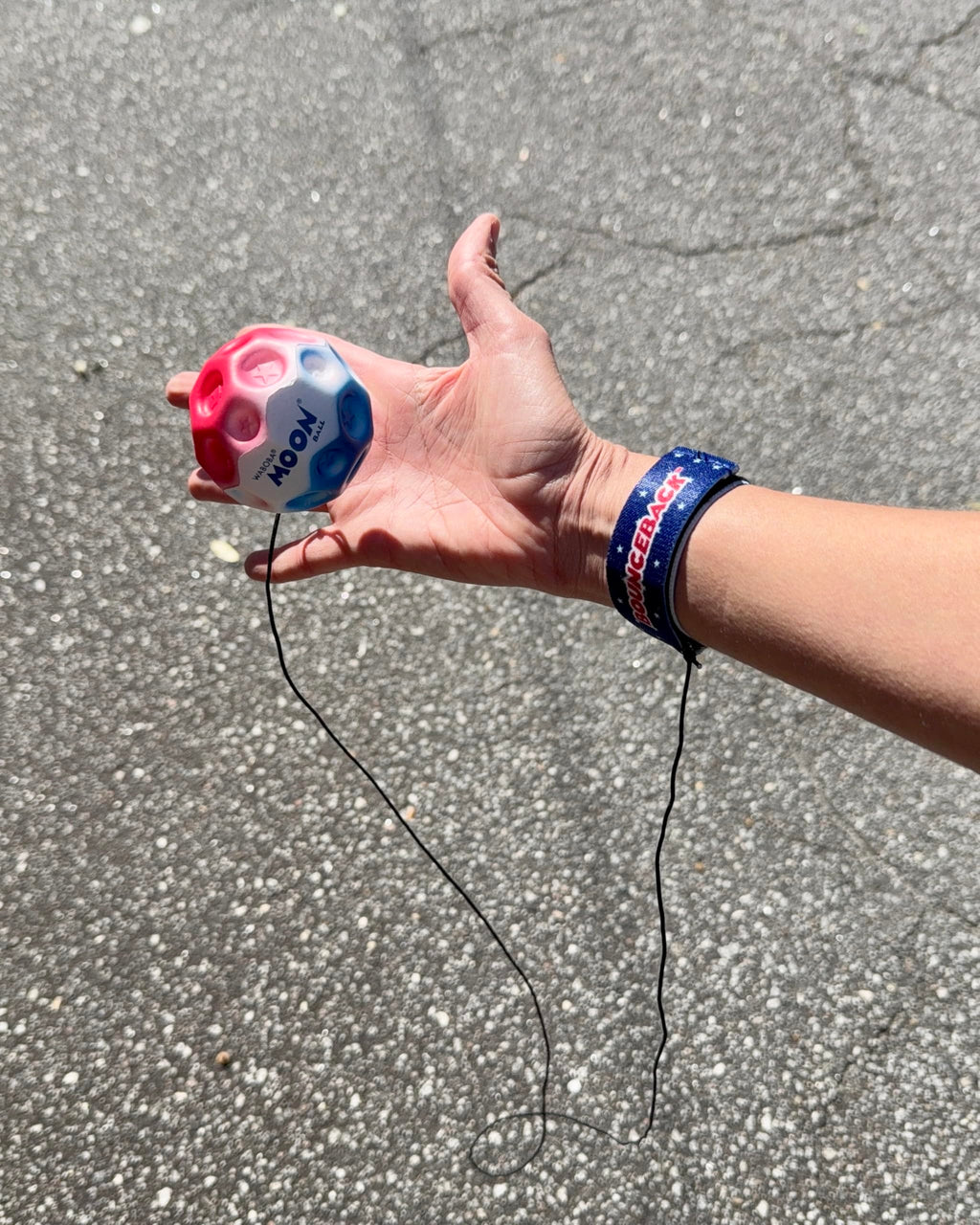 Waboba Bounceback Returning Stars and Stripes Moon Ball
