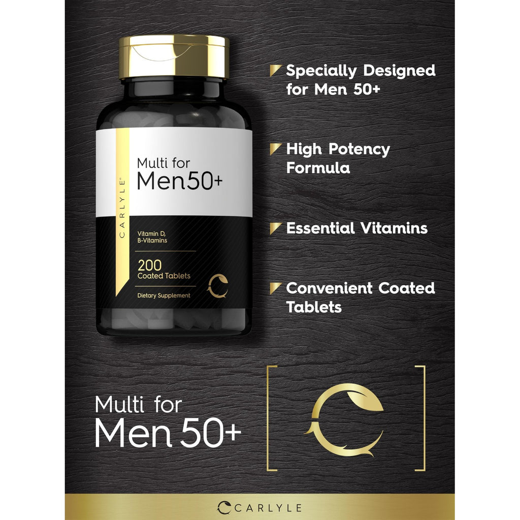 Carlyle Multivitamin for Men 50+ | 200 Count