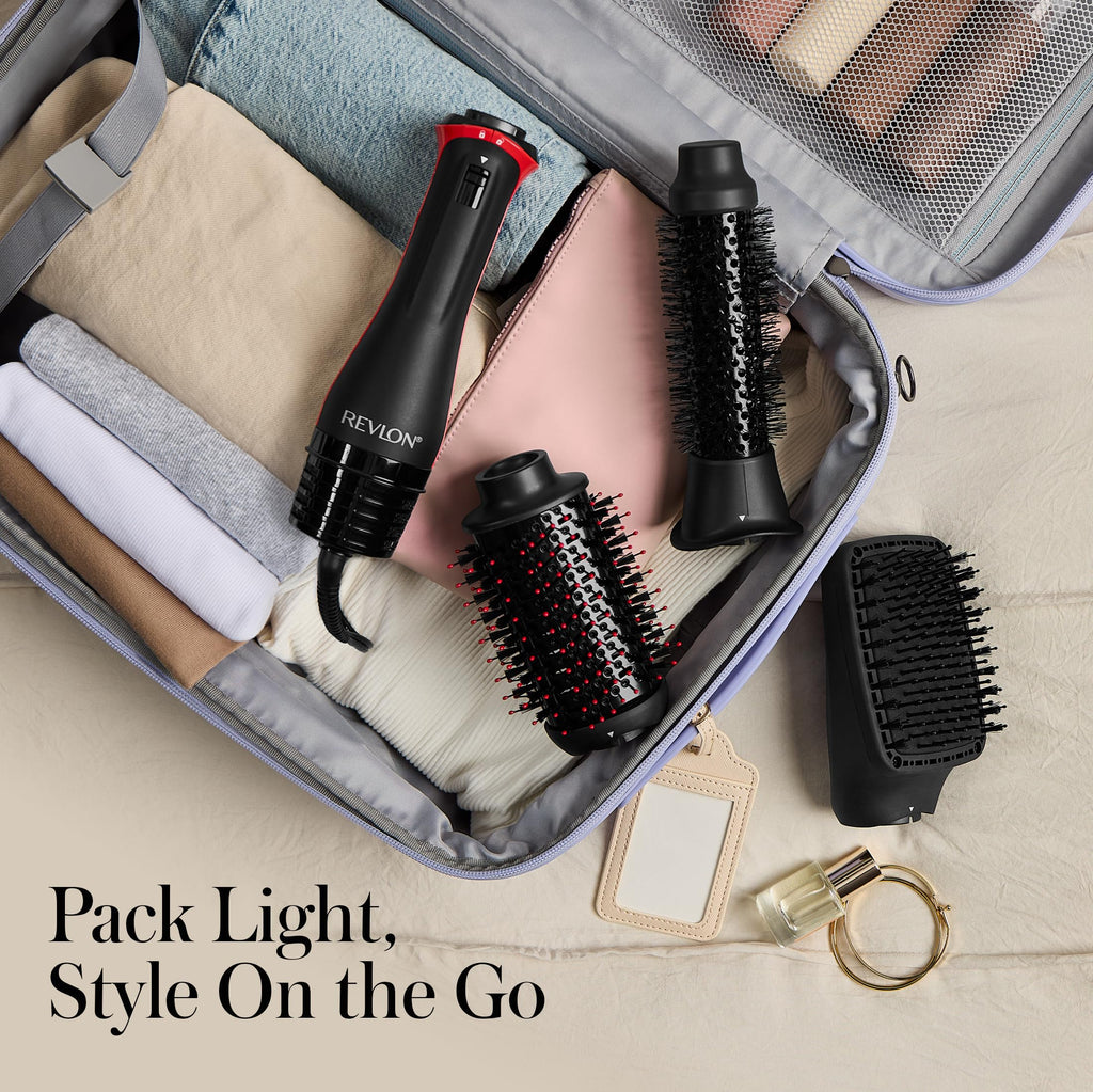 Buy now REVLON One Step Volumizer PLUS Hair Dryer and Styler - More Volume, Less Damage, and More Styling Control for Easy and Fast Salon-Style Blowouts, Plus Travel Friendly (Black) at indiglob india