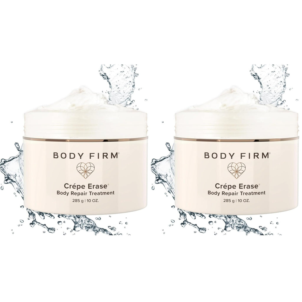 BODY FIRM Crepe Erase Body Repair Treatment, Anti-Aging Wrinkle Cream, Support Skins Natural Elastin & Collagen Production - 10oz
