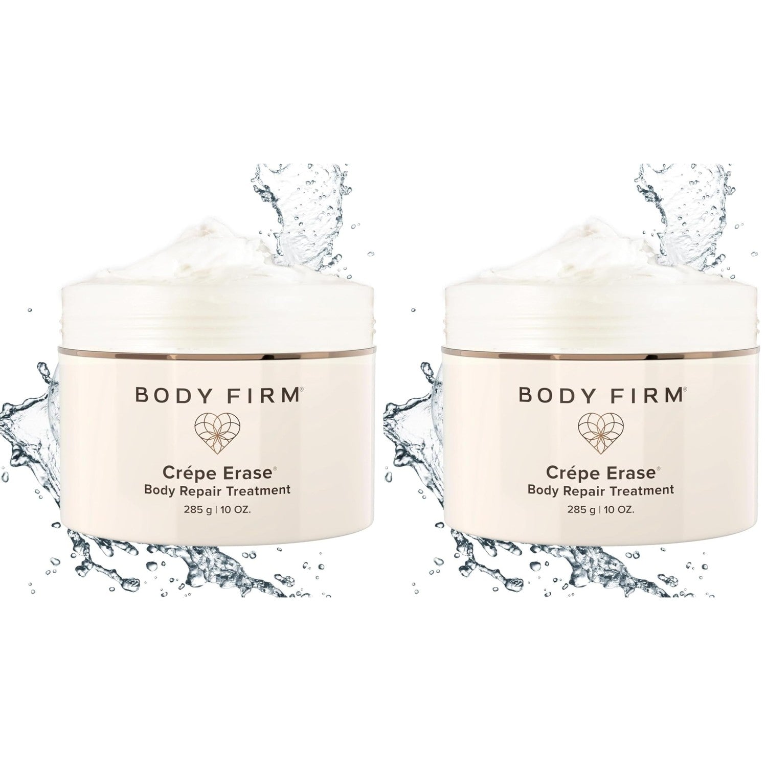 BODY FIRM Crepe Erase Body Repair Treatment, Anti-Aging Wrinkle Cream, Support Skins Natural Elastin & Collagen Production - 10oz
