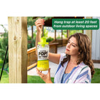 RESCUE! POP! Fly Trap – Large Reusable Fly Trap for Outdoor Use - 3 Pack