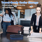 Insulated Cooler Travel Case Fits 3 Zepbound or Mounjaro Injector Pens,Tirzepatide Travel Case with 2 Reusable Ice Packs, TSA Compliant Medicine Organizer for Daily Use