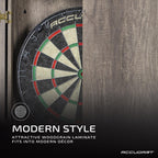 Accudart Match Pro Dartboard Cabinet Set with Auto LED