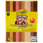 Crayola Construction Paper in Colors of The World, 8.5” x 11”, 24 Colors, Craft Supplies, 48 Sheets