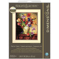 Buy now Dimensions Gold Collection Counted Cross Stitch Kit, Parrot Tulips, 14 Count Black Aida, 12'' x 15'' Parrot Tulips at indiglob india