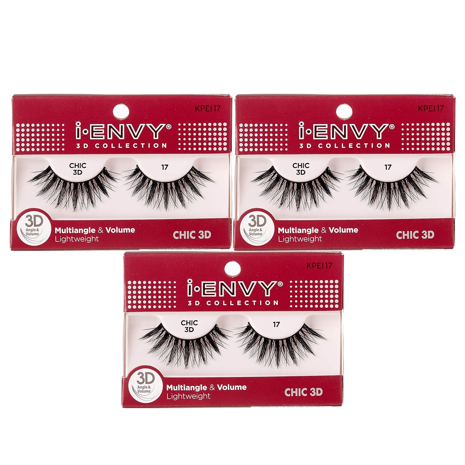 Buy now i-Envy 3D Glam Collection Multi-angle & Volume (2 PACK, KPEI14) 3 PACK KPEI17 at indiglob india