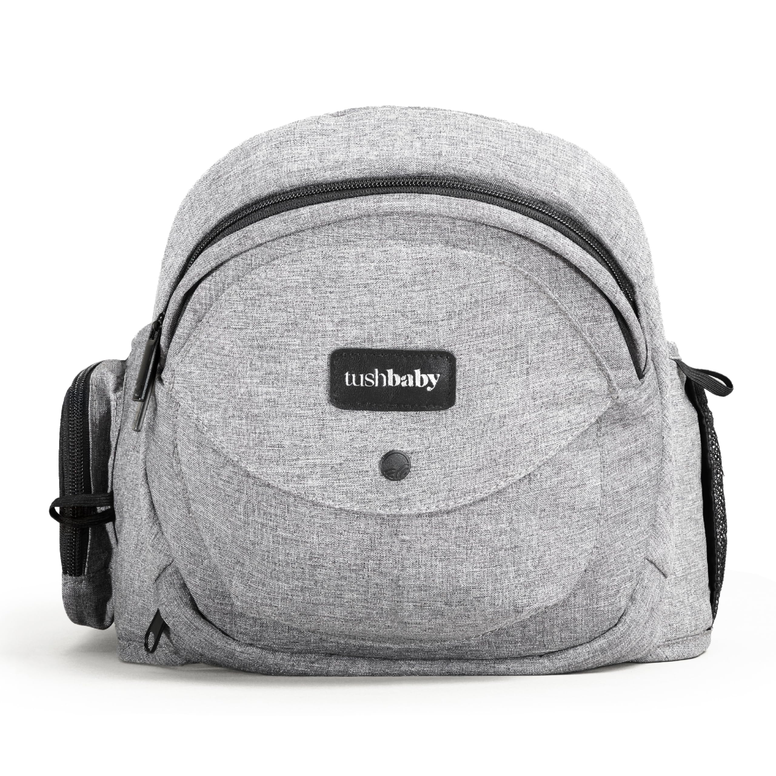 Buy now Tushbaby Original Hip Seat Baby Carrier for Babies & Toddlers up to 45 lbs, Safety Certified, Lightweight No-Foam Design with Storage & Nursing Support, Grey Grey at indiglob india