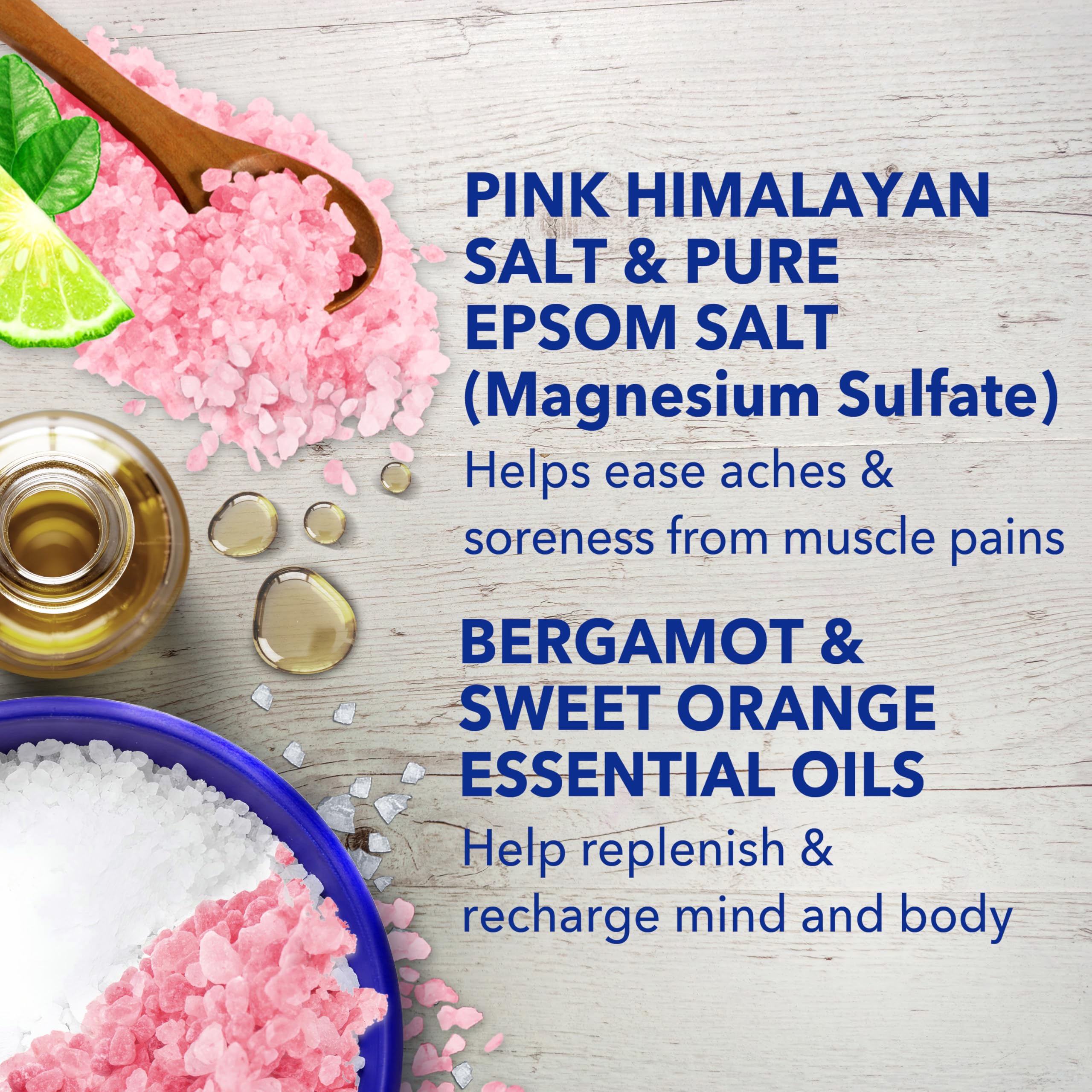 Dr Teal's Epsom Salt Magnesium Soak, Restore & Replenish with Pink Himalayan Salt, 3 lbs