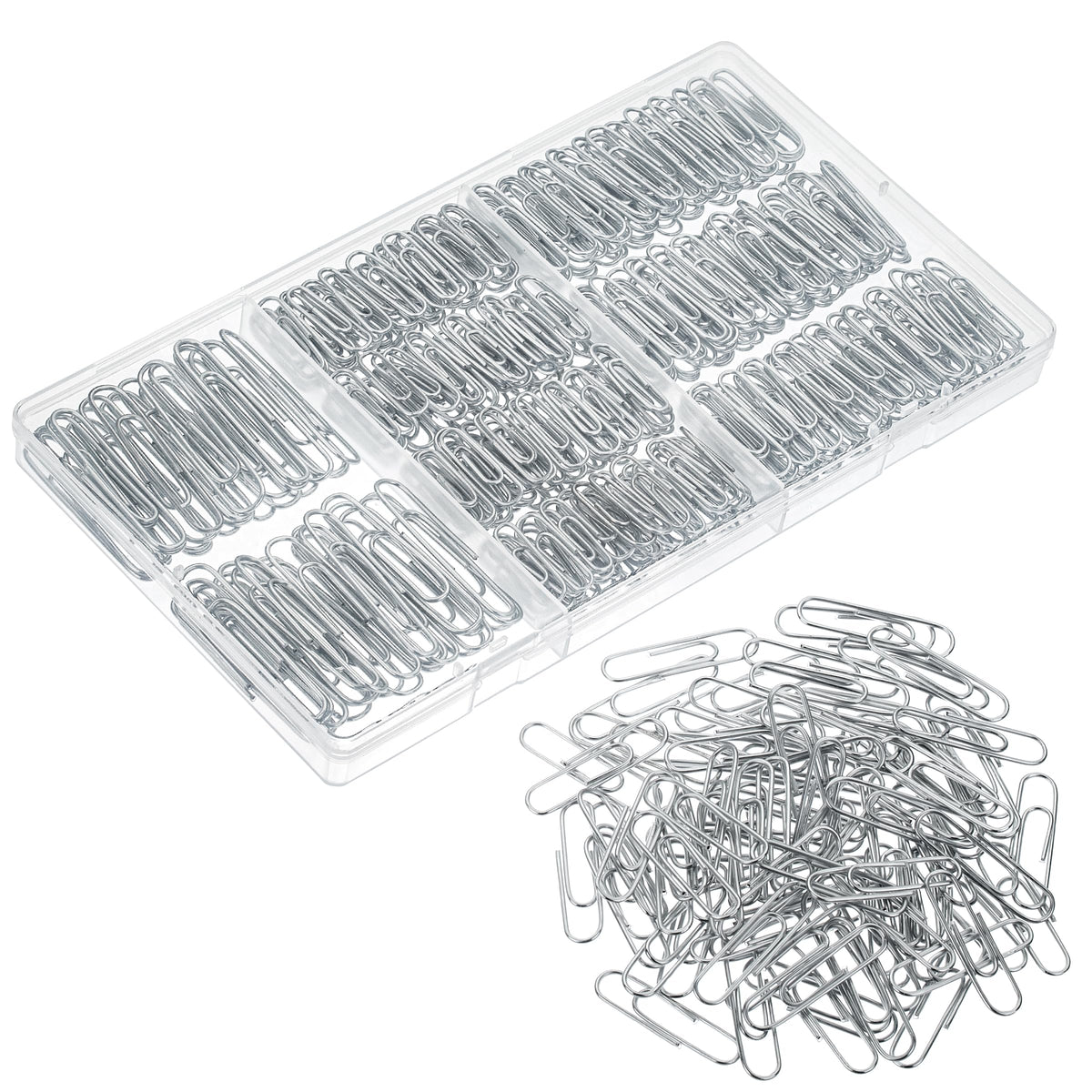Mr. Pen- Silver Paper Clips, 450 pcs, 1", 1-1/4", 2"