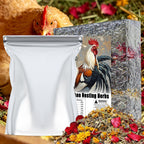 42 oz Chicken Nesting Herbs Flowers Vacuum-Packed,2.6 lb Premixed 7 Dried Herbs Natural Nesting Box Herbs for Freshening Coop Chicken Dust Bath Increase Egg Production