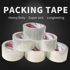 Heavy Duty Clear Packing Tape With Dispenser 1.88 inch 65 Yards 6 Pack