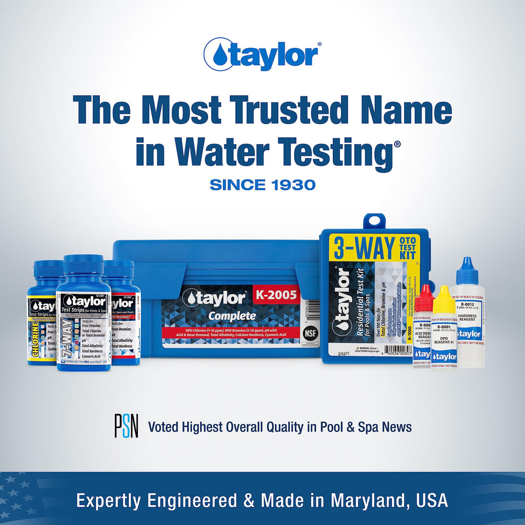 Taylor Technologies K-1005 DPD, 9-in-1 Pool Test Kit