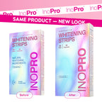 Buy now InoPro Teeth Whitening Strips 14 Treatments Kit - Enamel Safe Teeth Whitener, Peroxide-Free, Green White Strips for Teeth Whitening with Arbutin, Coconut Oil, Deep Stains Removal (28 Strips) at indiglob india