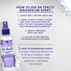 Dr Teal's Magnesium Lavender Spray with Natural Dead Sea Salt, 8 fl oz (Pack of 2)