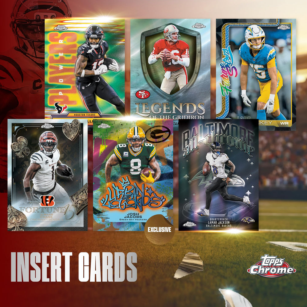2025 Topps Chrome NFL Football - Factory Sealed - Mega Box