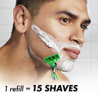 Gillette Mach3 Sensitive Mens Shaving Razor Blade Refills, 20 Count