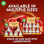 Air Wick Plug In Refill Apple Cinnamon Medley Fall Scent Essential Oils 7ct
