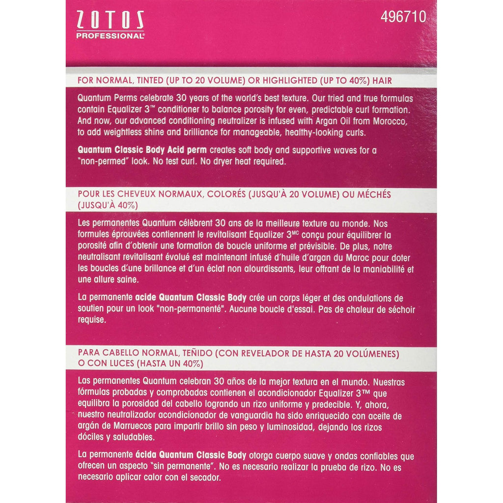 Buy now Zotos Quantum Classic Body Acid Permanent Unisex Treatment 1 Application at indiglob india