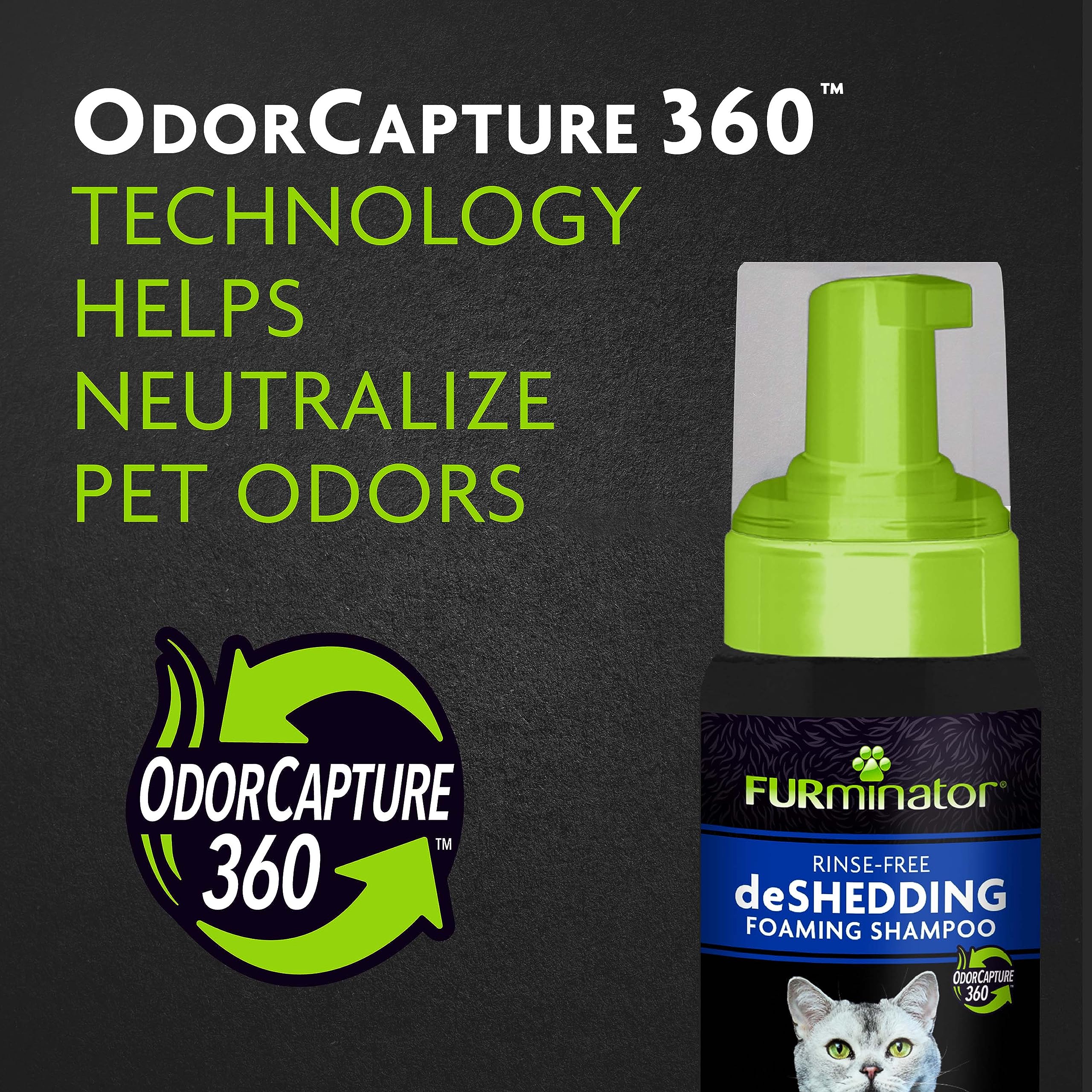 Buy now FURminator® Rinse-Free deShedding Foaming Shampoo for Cats, 8.5 oz at indiglob india