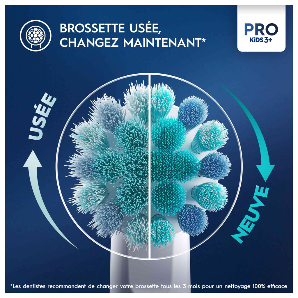 Buy now Oral-B Pro Kids Electric Toothbrush Head, with Spiderman Characters, Extra Soft Bristles, for Ages 3+, Pack of 4 Toothbrush Heads, White at indiglob india