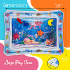 Splashin'kids Inflatable Tummy time Premium Water mat Infants and Toddlers is the Perfect Fun time Play Activity Center Your Baby's Stimulation Growth