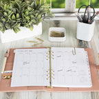 Beautiful 2026-2027 Daily Planner A5 Inserts for 6 Ring Binders - Refills