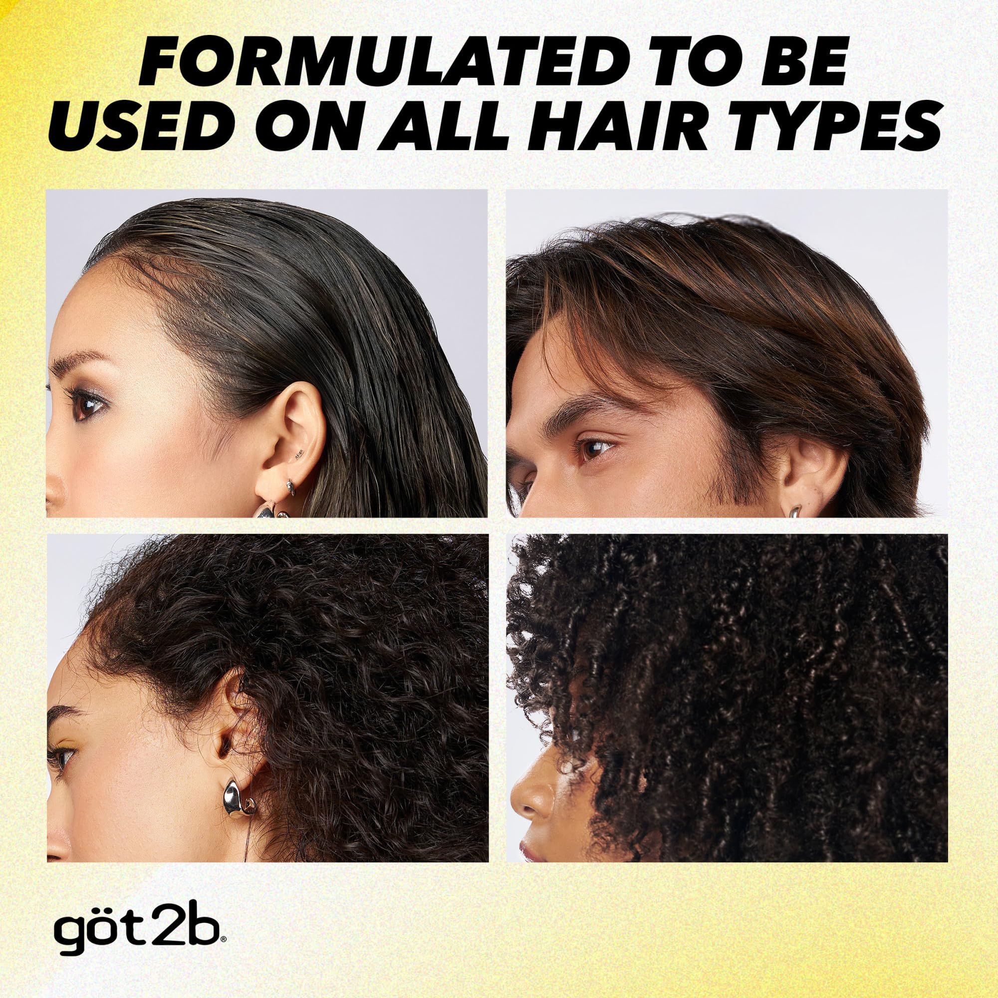 got2b Glued Blasting Freeze Hairspray, 12 oz, 2-Pack, Strong Hold | Spikes and styles stay in place, Lasts until your next shampoo, Wind resistant formula, No stickiness, Aerosol spray
