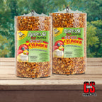 C&S Ready to Use Hot Pepper Bird Seed Cylinder, Spicy Wild Bird Outdoor Feeder with Hanger, 1.76 Pound Cylinder, 2 Pack