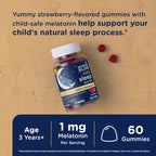 Mommy's Bliss Kids Sleep Support Melatonin Gummies, Strawberry Flavor 60ct