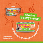 Purina Friskies Wet Cat Food Pate, Chicken & Tuna Dinner, (24) 5.5 oz Cans