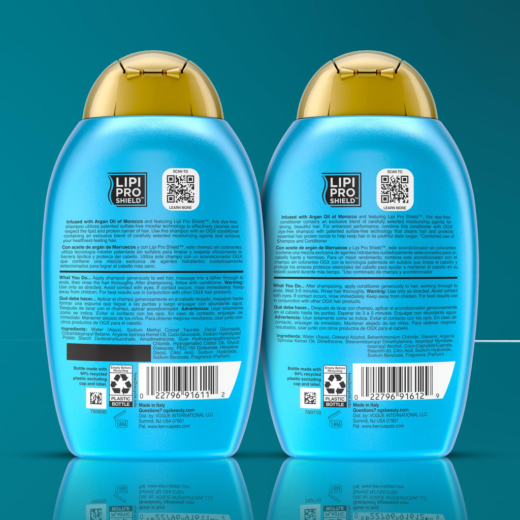 OGX Renewing + Argan Oil of Morocco Shampoo & Conditioner, 2 x 13 fl. oz