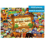 Buy now Buffalo Games Jigsaw Puzzle ƒ?? Our National Parks Collage by Kate Ward Thacker ƒ?? 2000-Piece Puzzle for Adults, Includes Poster, Made in USA at indiglob india