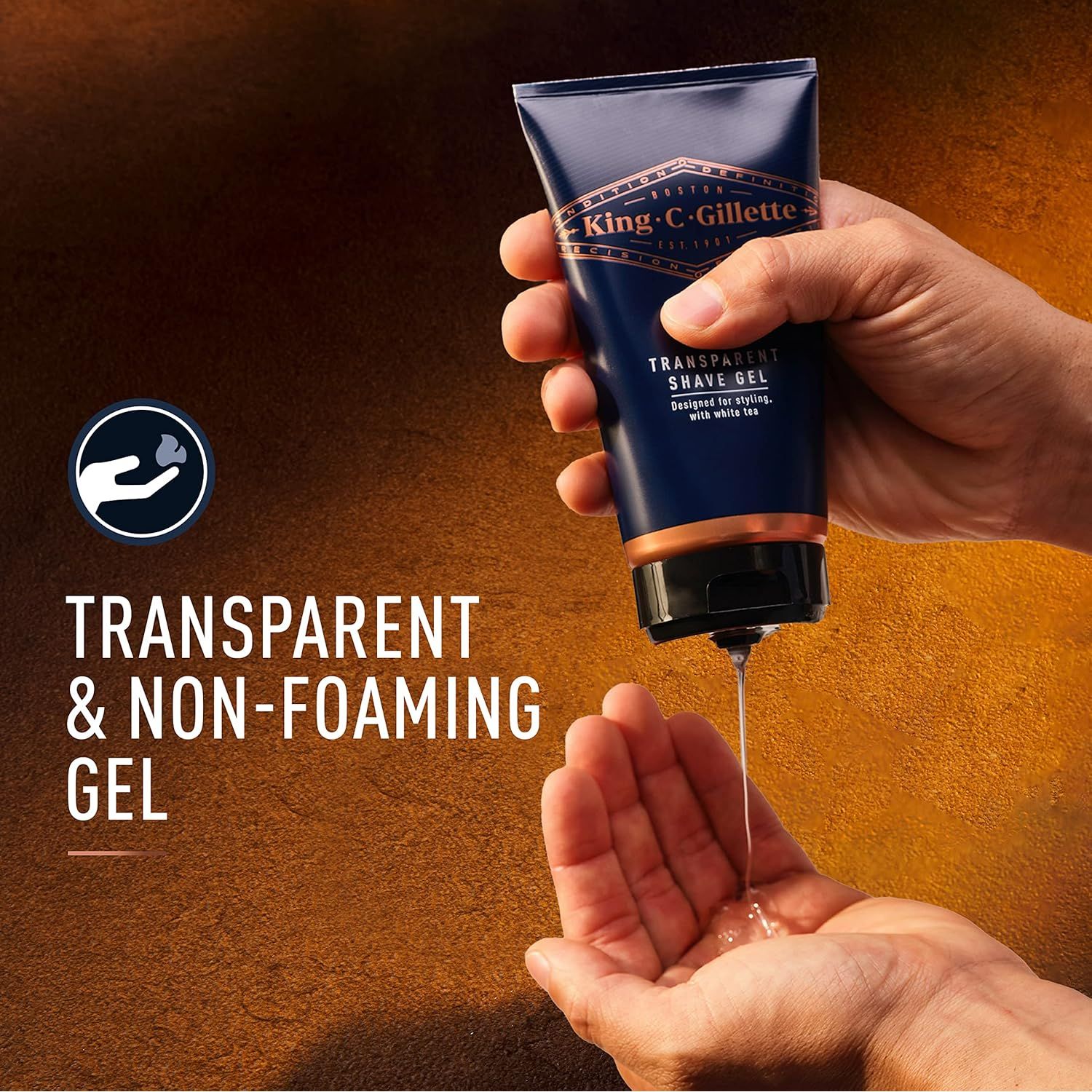 Buy now King C. Gillette Menâ€™s Transparent Shave Gel with White Tea and Argan Oil, 5oz at indiglob india